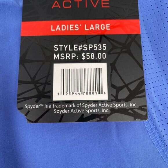Spyder Active Sports Womens size Large  Blue SKORT Pockets Golf NEW NWT. - Picture 3 of 16